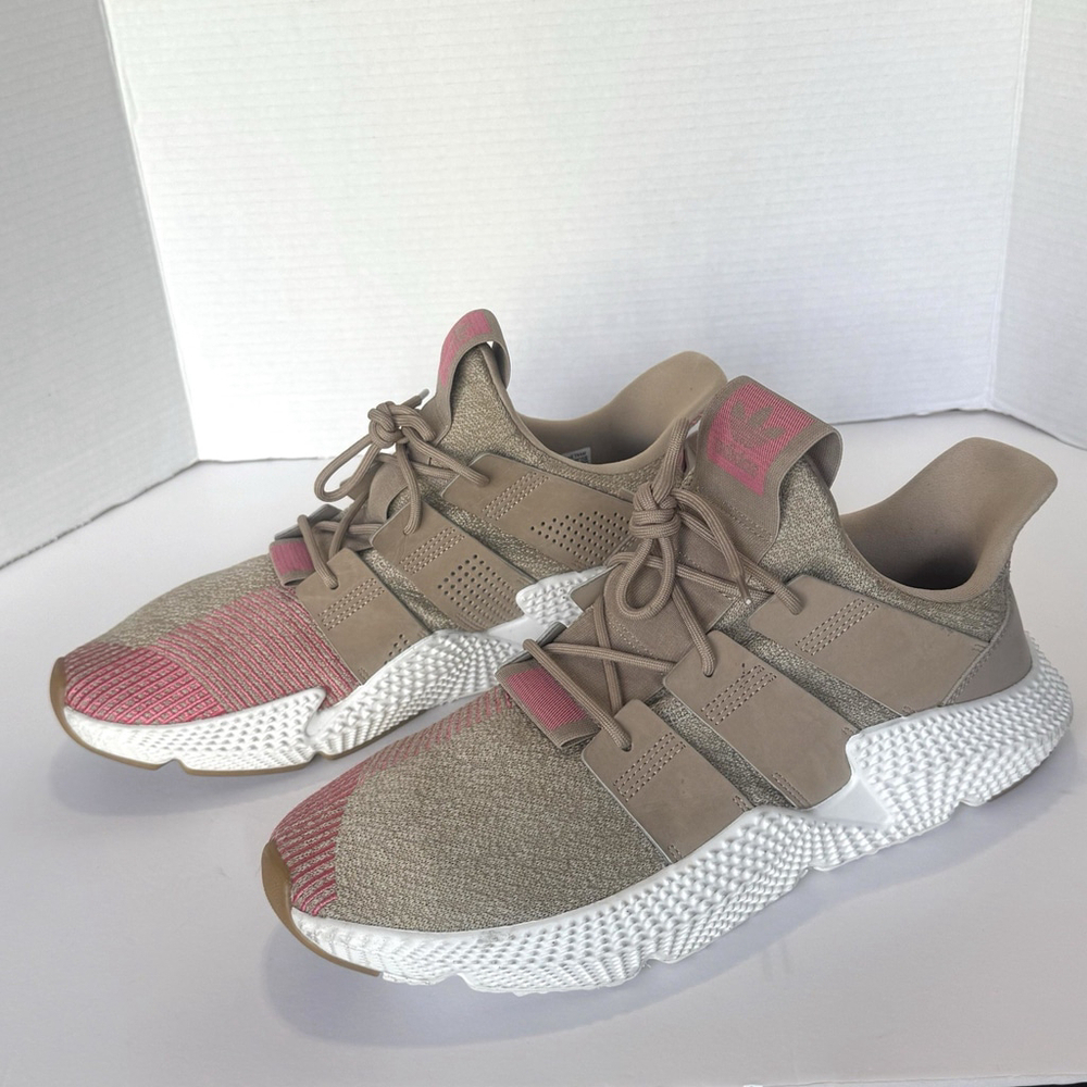 New Adidas Prophere Beige Trace Sneakers Size:13 Khaki Chalk Pink Men CQ2128